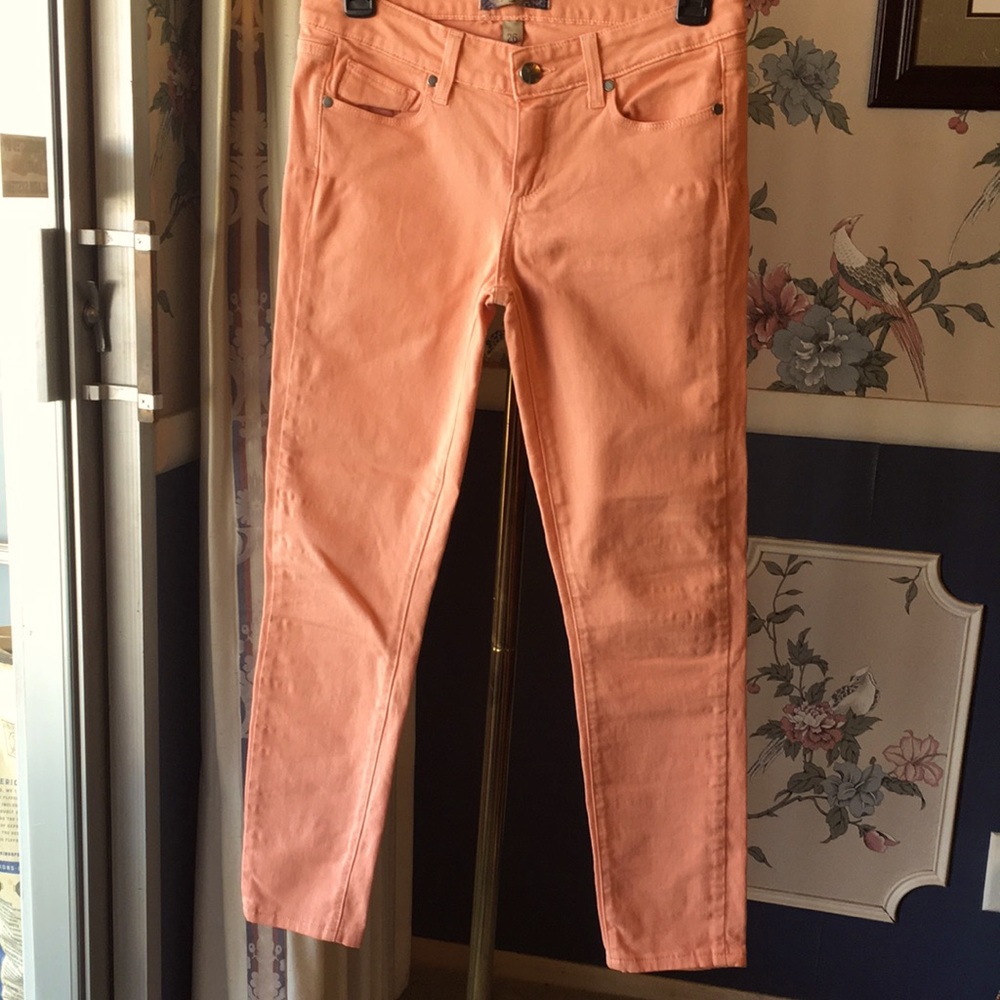 Paige 26 Peg Super Skinny Orange Pink Super Skinny jeans 5 pocket
